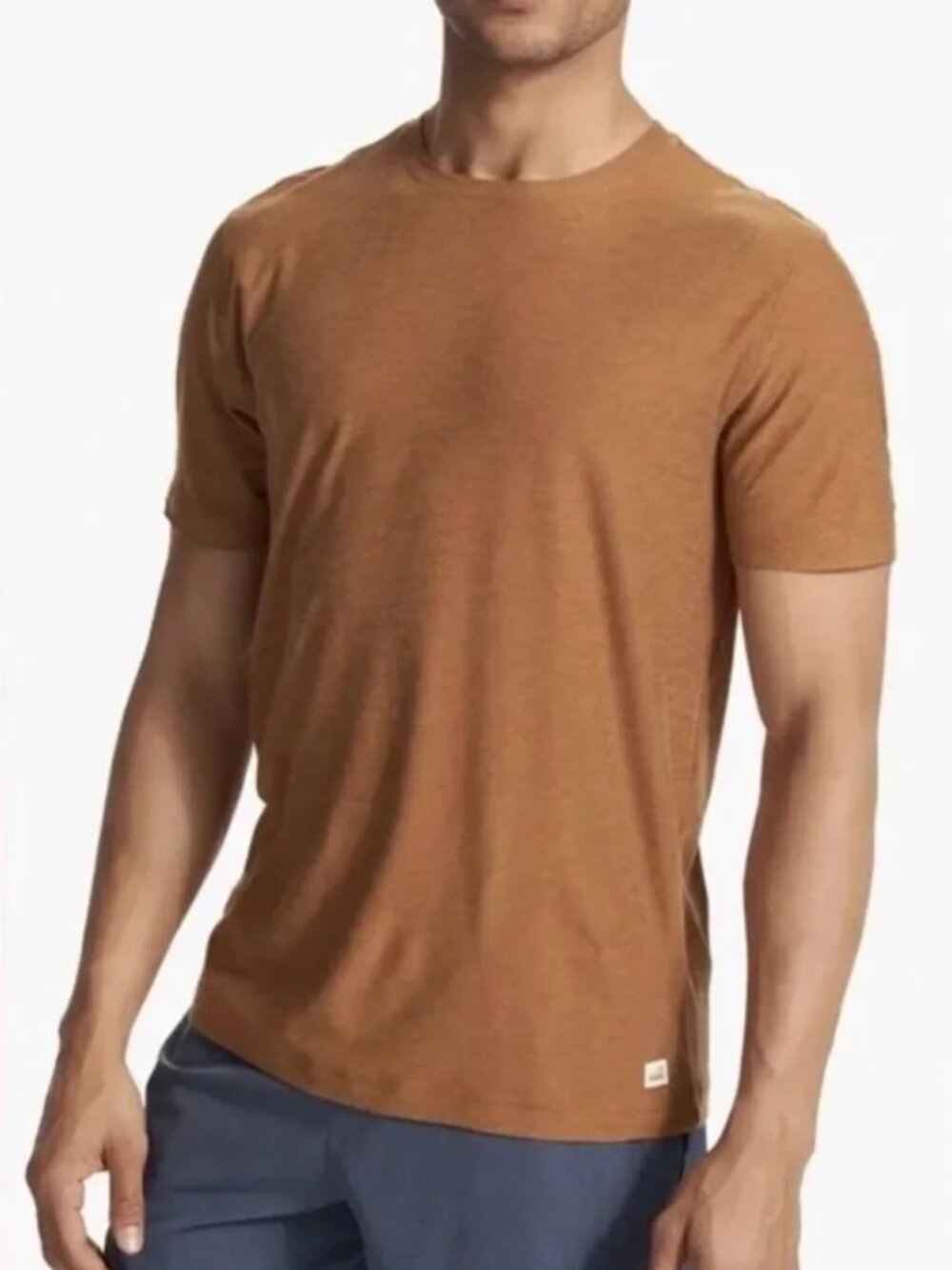 Vuori Tuvalu Tee V101 (Orange Tan Autumn Heather) - Size Large